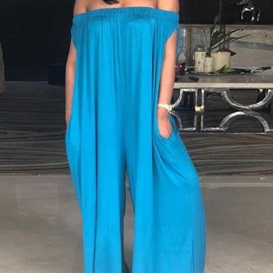 Off Shoulder Palazzo Jumper